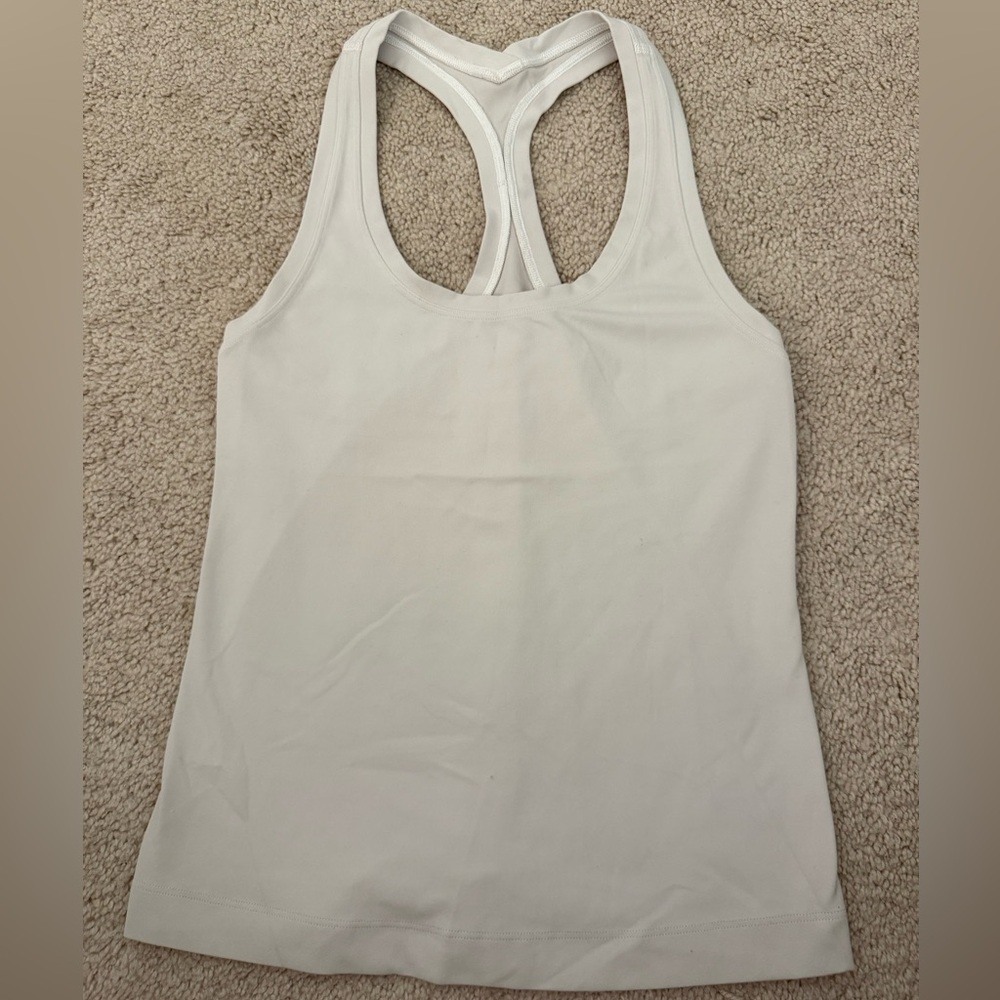 Lululemon Athletica White RacerBack Tank